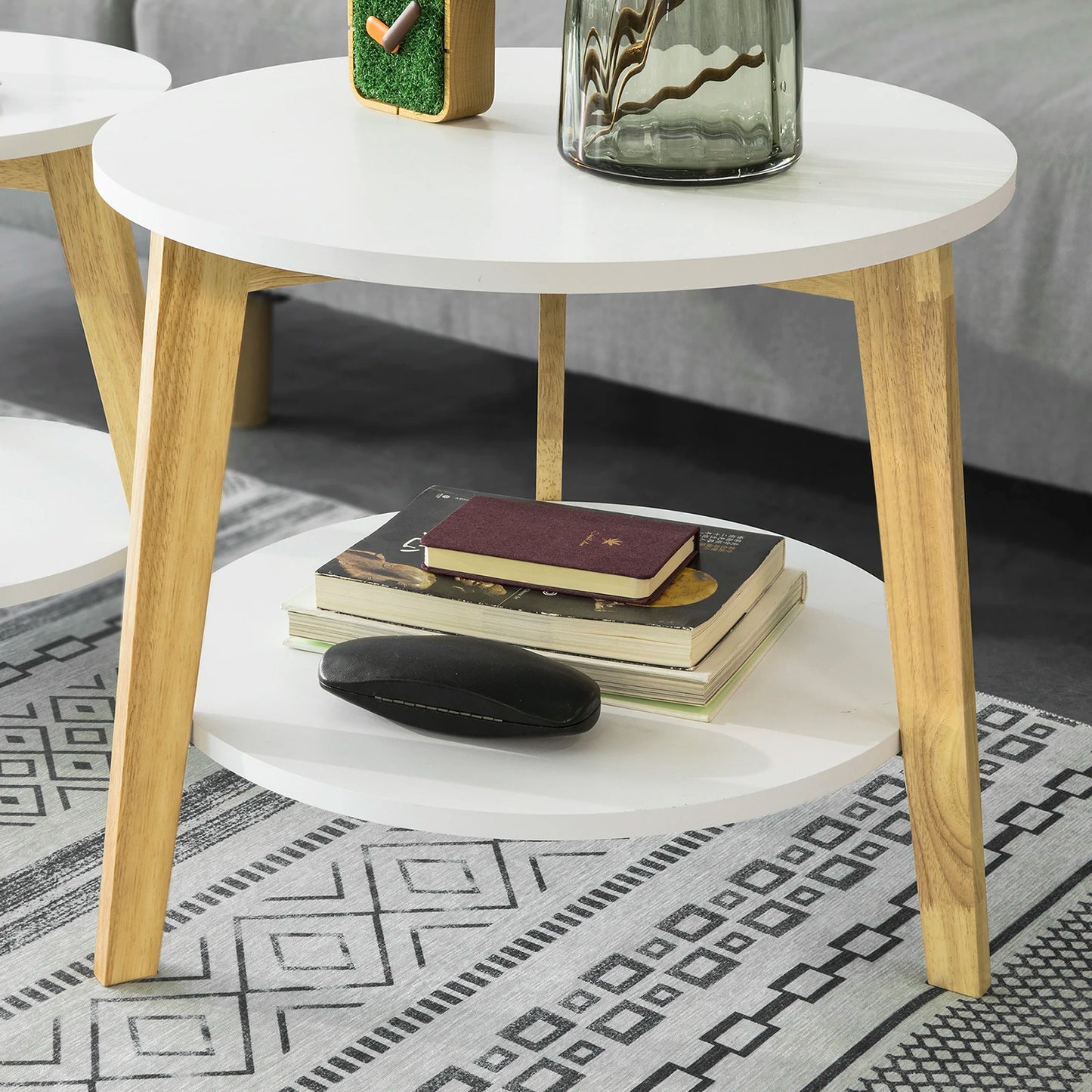 Tables Basses Gigognes Nørvik – Ensemble Bois & Blanc