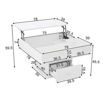 Table Basse En Verre Hera – Élévatrice & Multifonction