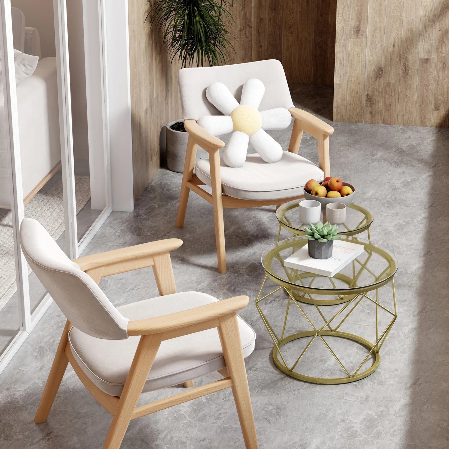 Tables Basses Gigognes Kaia – Métal & Bois