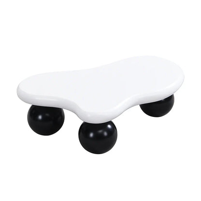 Table Basse En Bois Alenya – Forme Nuage, Blanc ou Noir