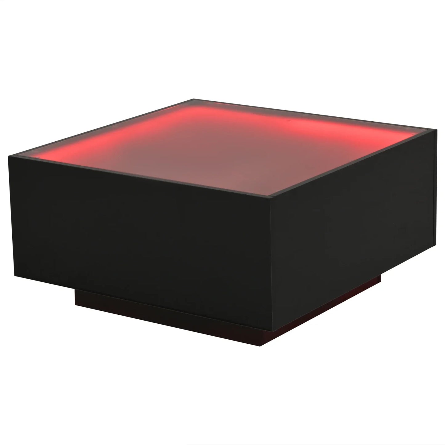 Table Basse En Verre Aura – Carrée & Brillance