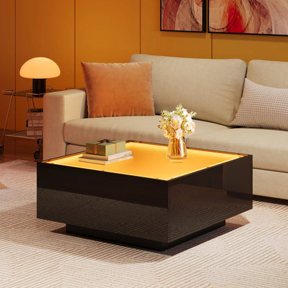 Table Basse En Verre Aura – Carrée & Brillance