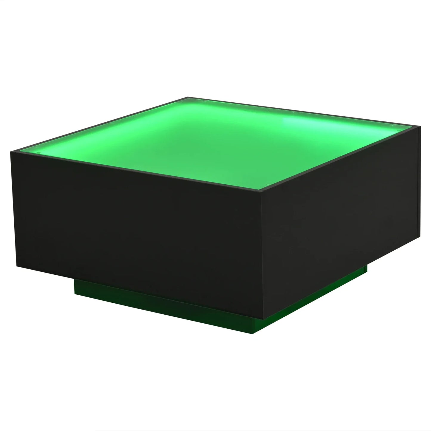 Table Basse En Verre Aura – Carrée & Brillance