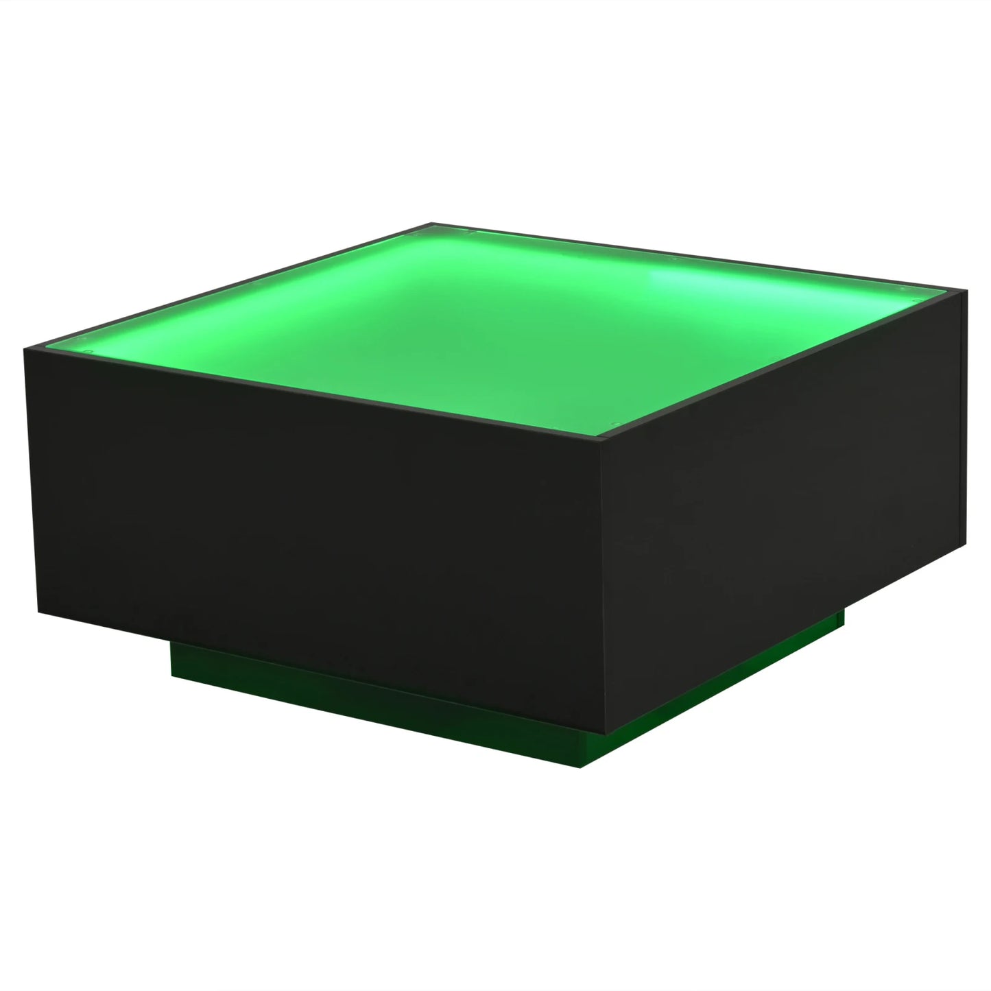 Table Basse En Verre Aura – Carrée & Brillance