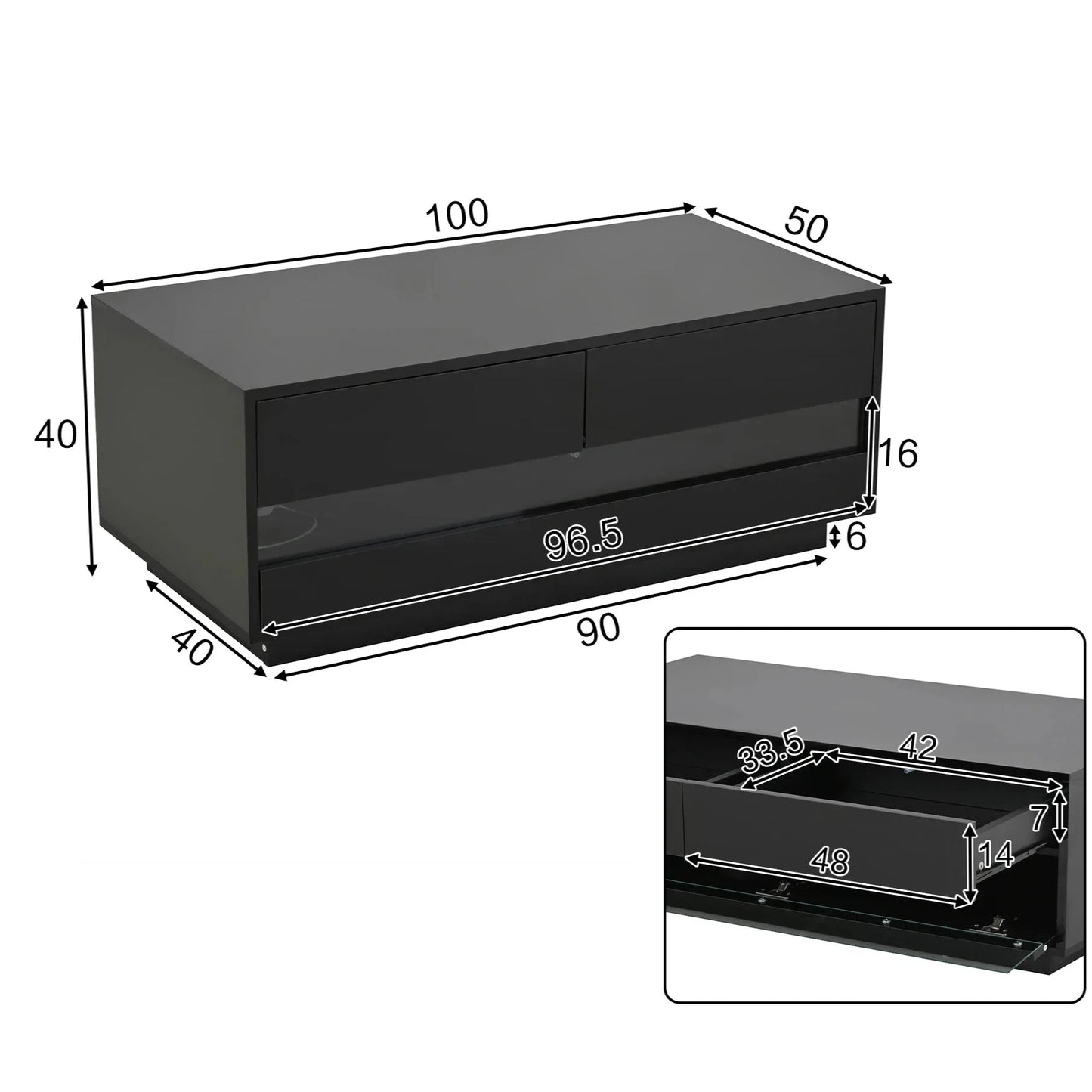 Table Basse En Verre Elyra – Verre Trempé & Rangement Intégré