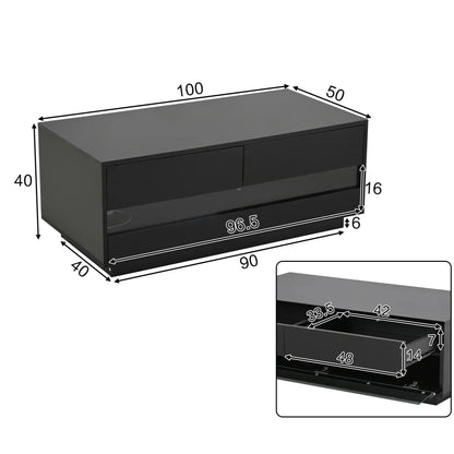 Table Basse En Verre Elyra – Verre Trempé & Rangement Intégré