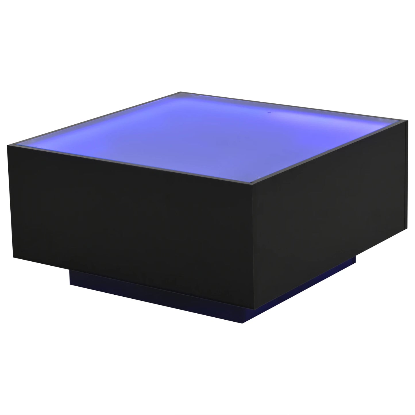 Table Basse En Verre Aura – Carrée & Brillance