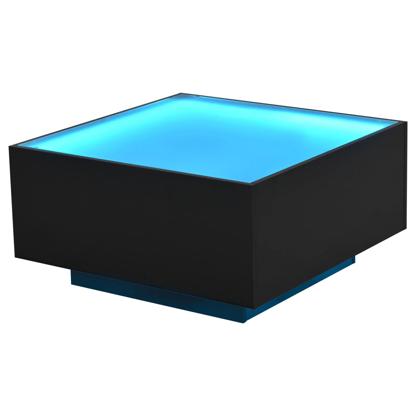 Table Basse En Verre Aura – Carrée & Brillance