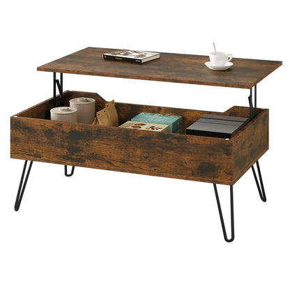 Table Basse Relevable Oslo – Avec Rangement Caché