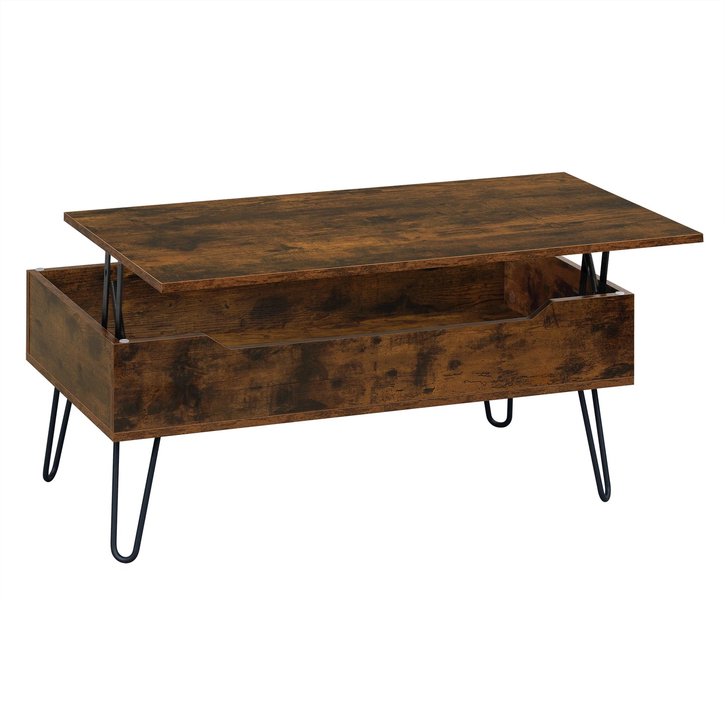 Table Basse Relevable Oslo – Avec Rangement Caché