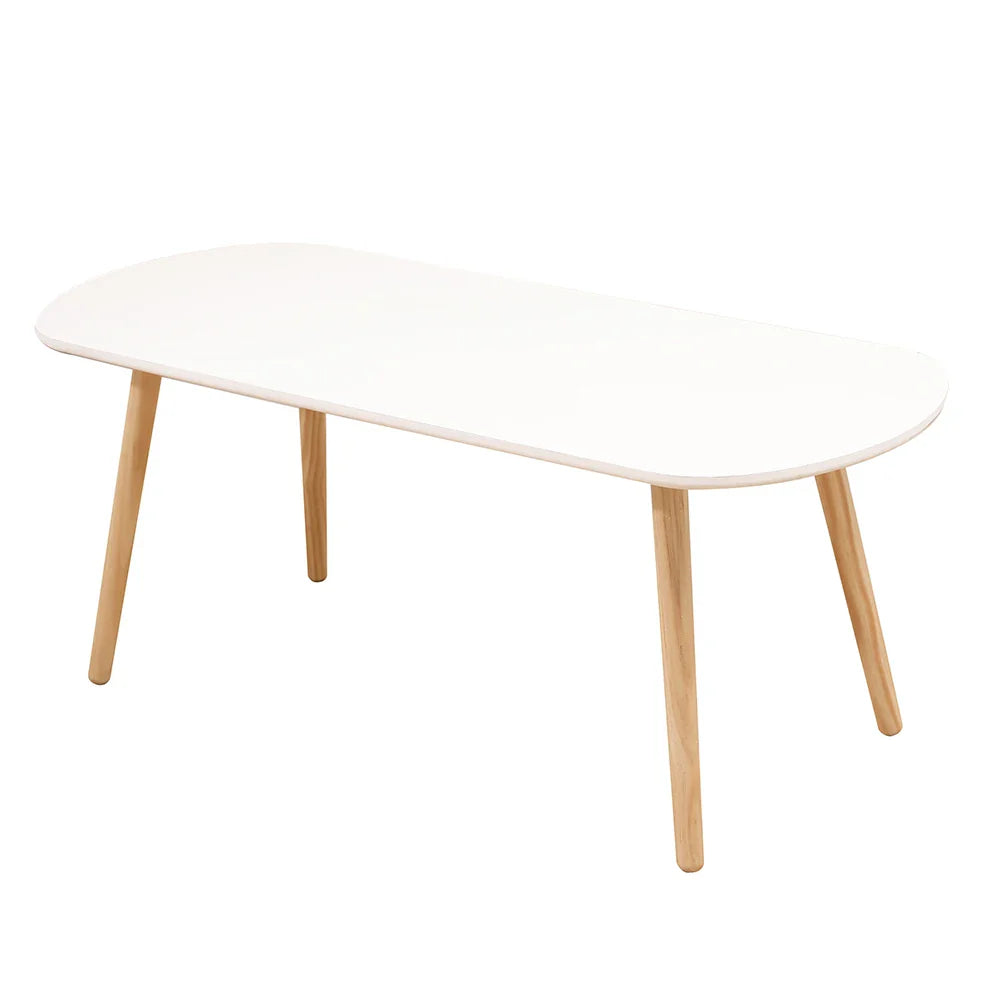 Table Basse Ovale Aurelia – Marbre Blanc & Métal Doré