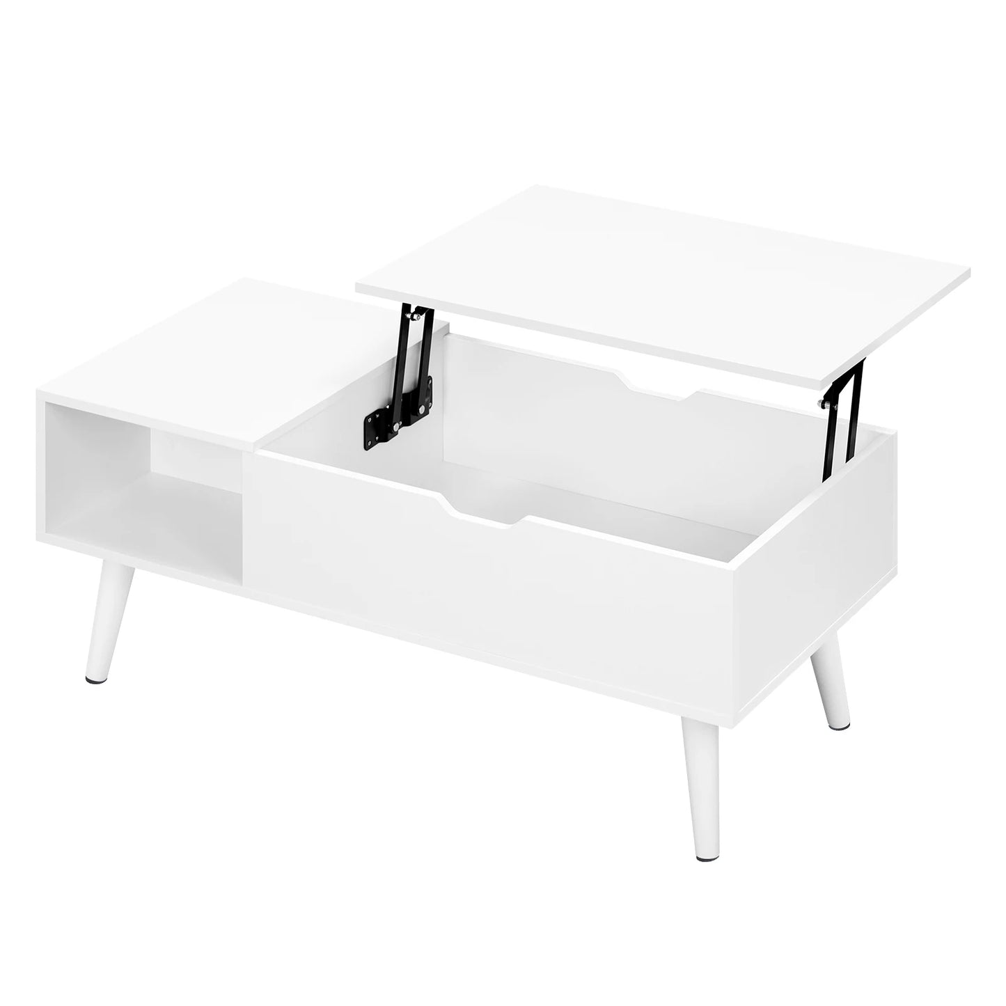 Table Basse Relevable Sienna – Avec Rangement Caché