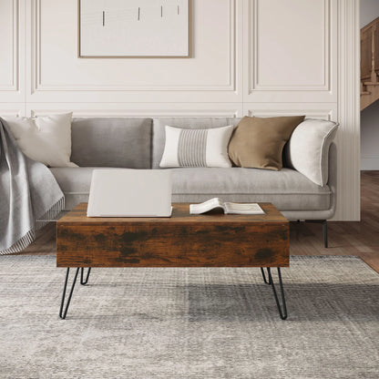 Table Basse Relevable Oslo – Avec Rangement Caché