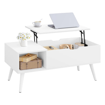 Table Basse Relevable Sienna – Avec Rangement Caché