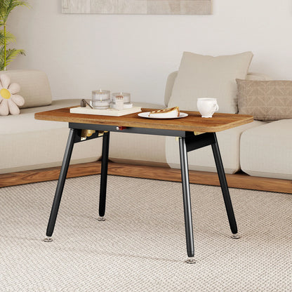 Table Basse Pliante Elda – Design Noyer Réglable & Compact