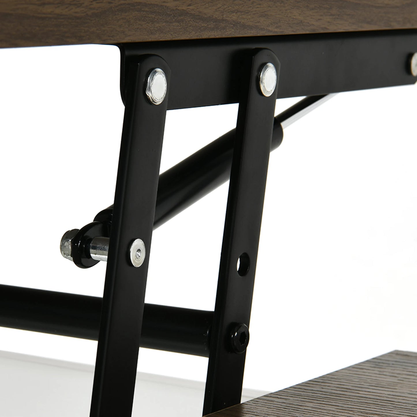 Table Basse Relevable Elma – Bois & Blanc