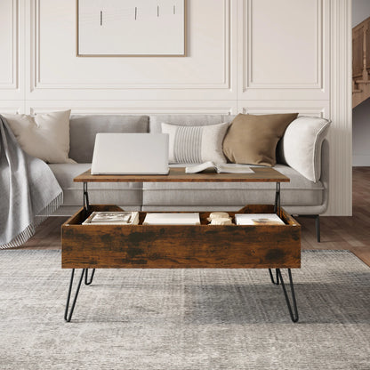 Table Basse Relevable Oslo – Avec Rangement Caché