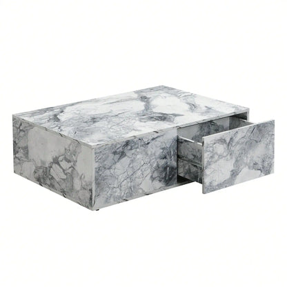 Tables Basses Gigognes Élysia – Effet Marbre & Rangement Intégré