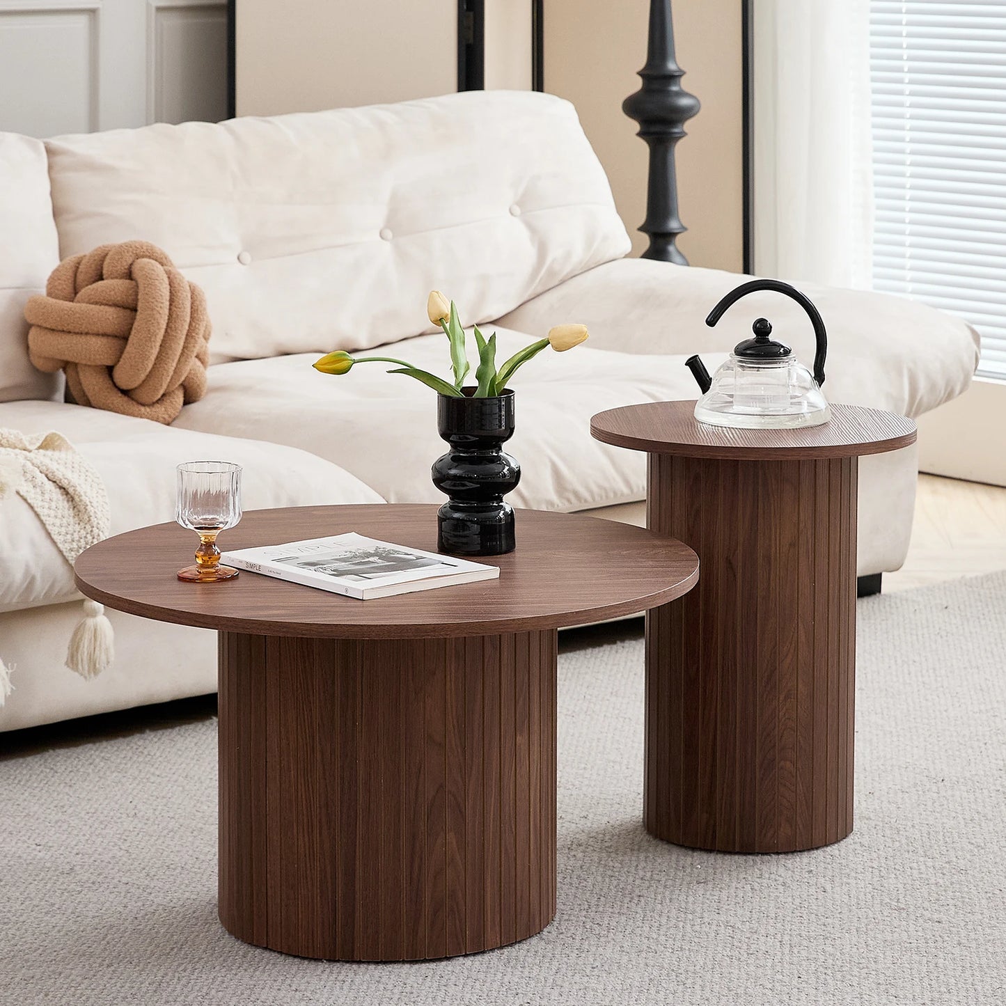 Tables Basses Gigognes Aria – Ensemble Rond Style Scandinave
