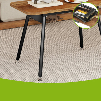 Table Basse Pliante Elda – Design Noyer Réglable & Compact