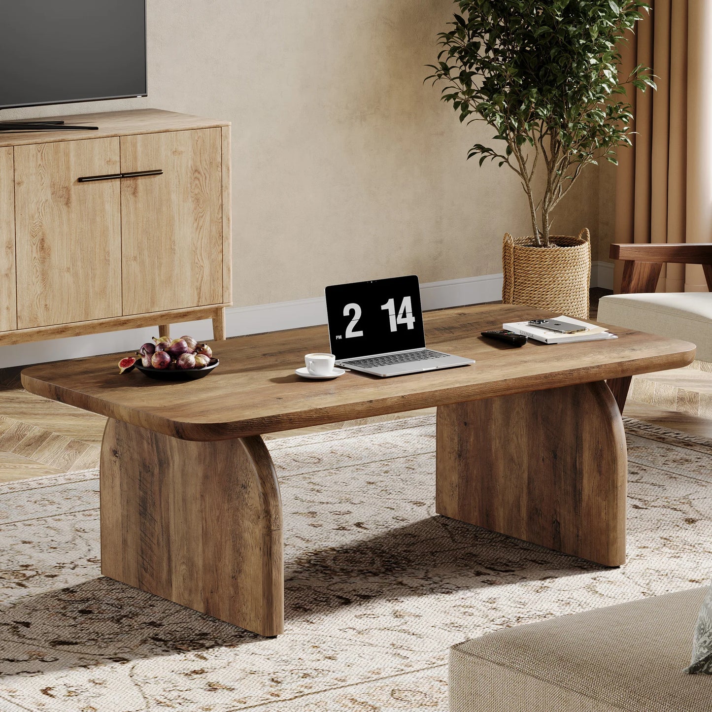 Table Basse En Bois Harlow – Bois d’Ingénierie & Structure en H
