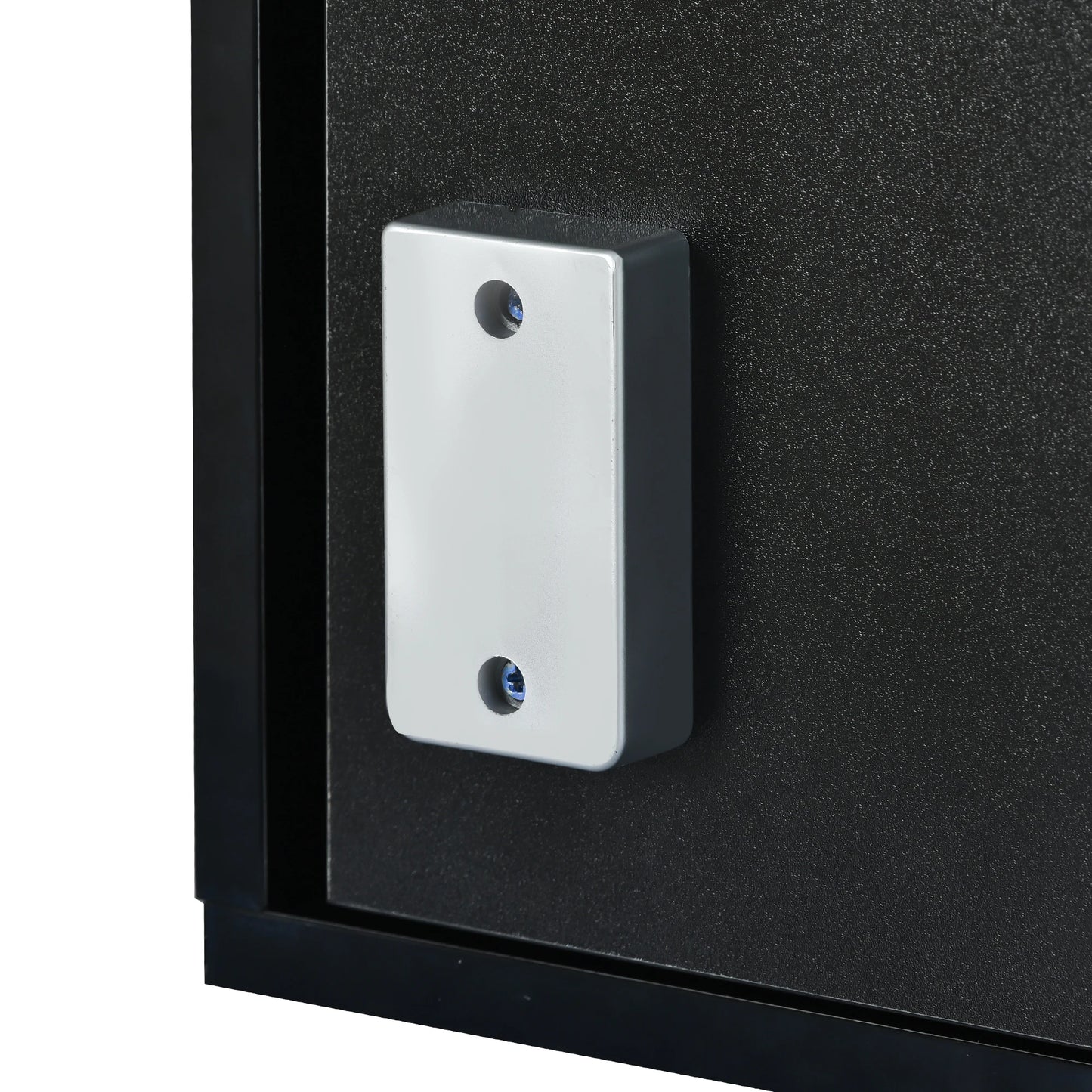 Table Basse En Verre Orion – Noir Brillant avec Tiroir de Rangement