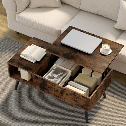 Table Basse Relevable Sienna – Avec Rangement Caché