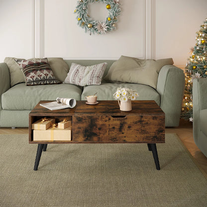 Table Basse Relevable Sienna – Avec Rangement Caché