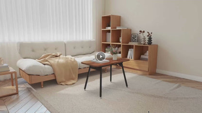 Table Basse Relevable Elda – Design Noyer Réglable & Compact
