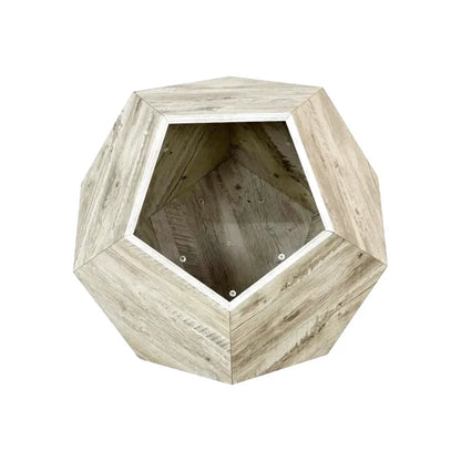 Table Basse En Bois  Milo – Table Multifonction avec Espace pour Chat (Bois Naturel)